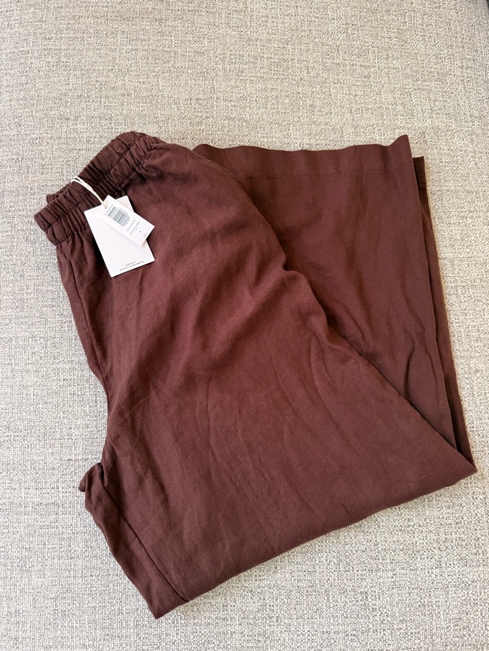 Z SUPPLY CHOCOLATE CHERRY SCOUT LINEN PANTS - Picture 3 of 4